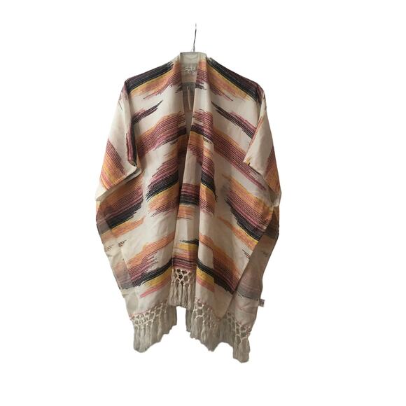 NWT Anthropologie Sunrise‎ Embroidered Kimono Woven Cotton OS $108 - Picture 12 of 14